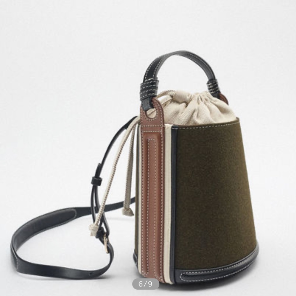 Zara Fabric Crossbody Bag